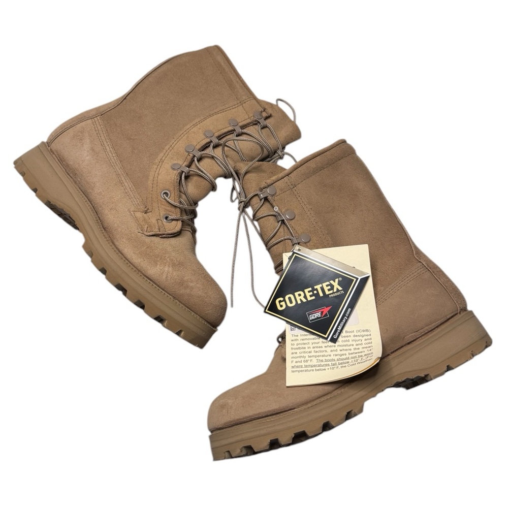 Belleville Sand Tan Cold Weather Combat Boots, Model 08-D-1043 5 W